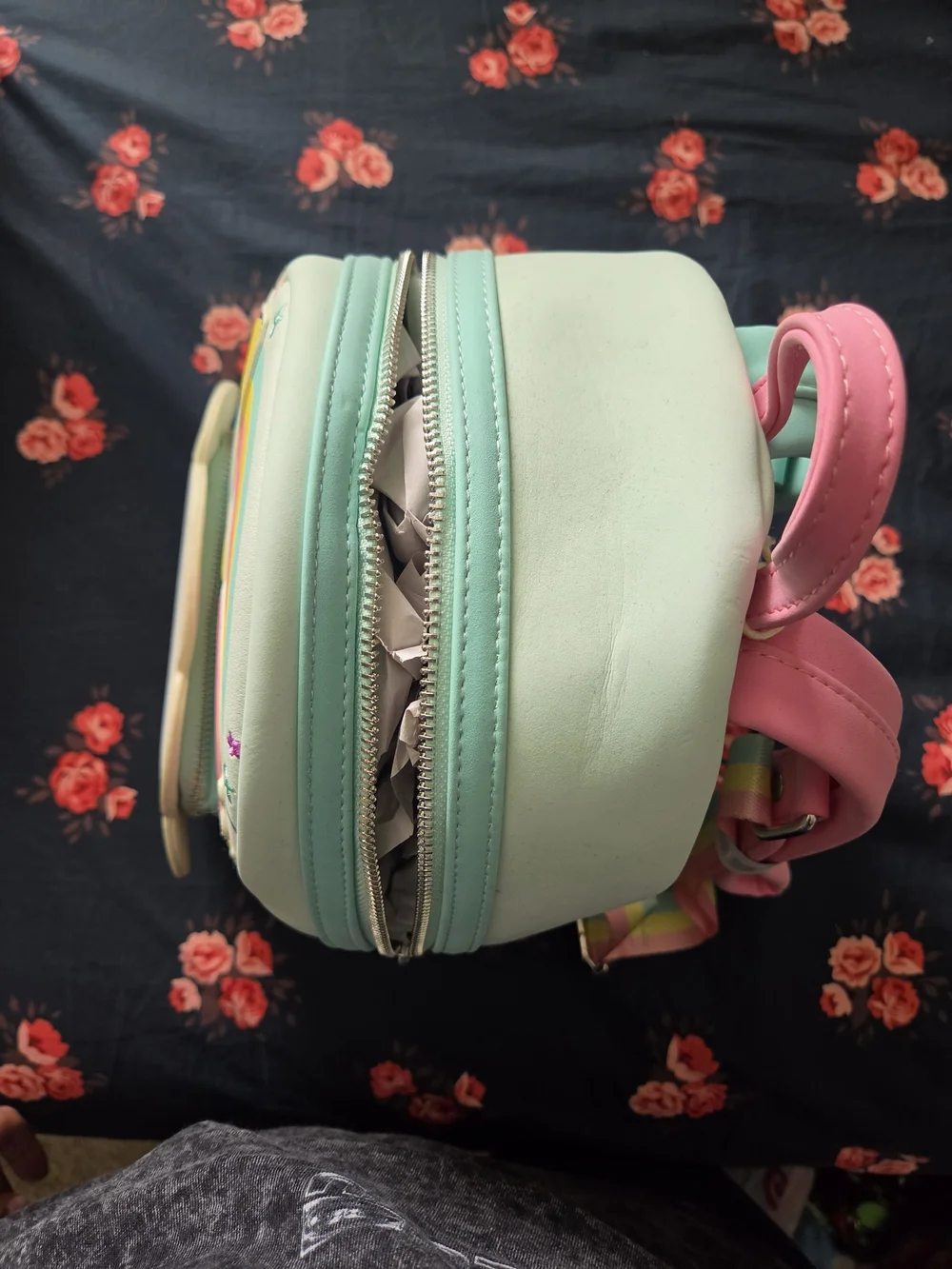 Loungefly Little Twin Stars Pastel Cloud Kids Backpack - Pink & Mint